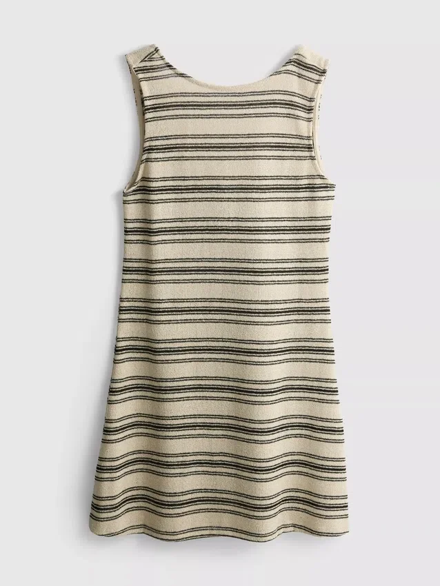 Knitted a-line mini dress