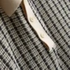 Knitted check polo shirt
