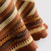 Knitted curve stitch tank top