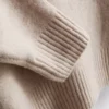Knitted drawstring hoodie