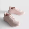 Knitted lace-up sneakers
