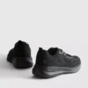 Knitted lace-up sneakers