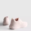 Knitted lace-up sneakers