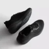 Knitted lace-up sneakers