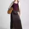 Knitted square neck tank top