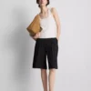 Knitted square neck tank top