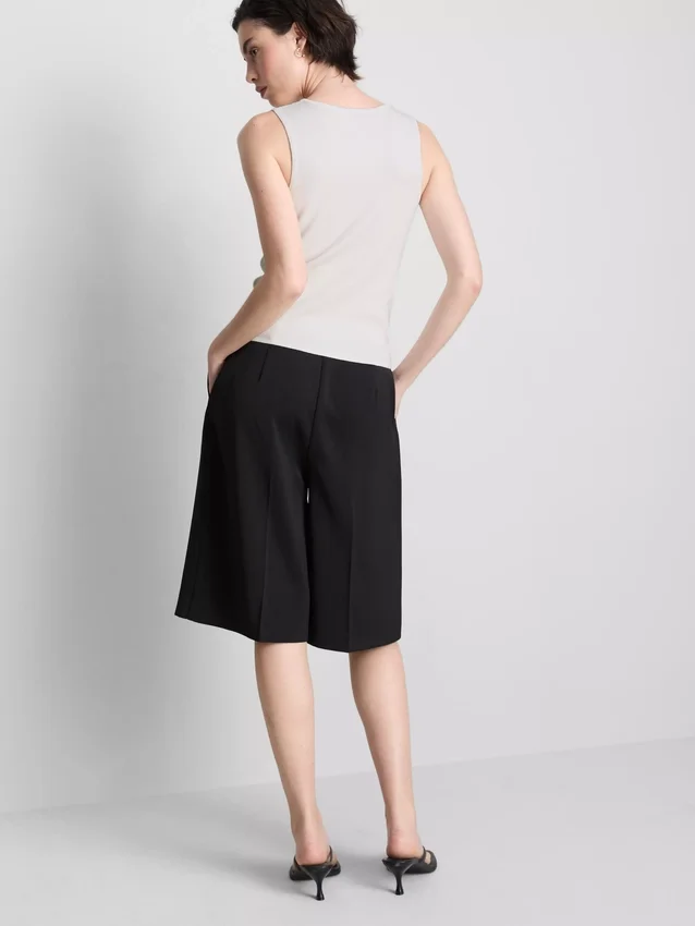 Knitted square neck tank top