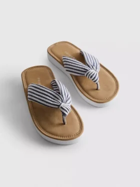 Knot-detail thong sandals