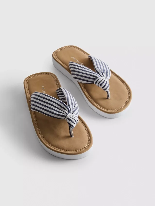 Knot-detail thong sandals