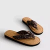 Knot-detail thong sandals