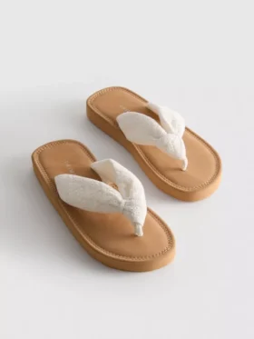 Knot-detail thong sandals