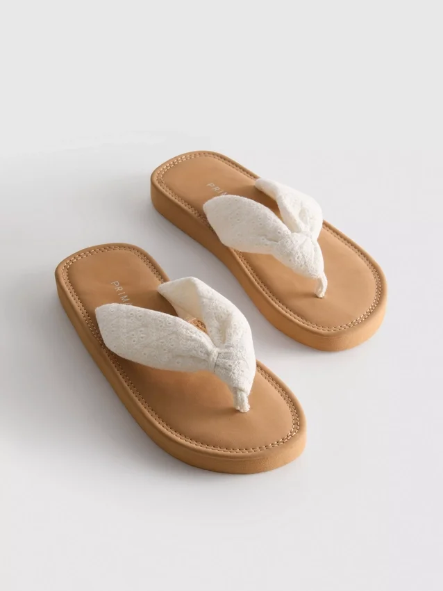 Knot-detail thong sandals
