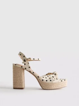 Knotted-detail platform sandals