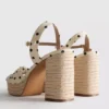 Knotted-detail platform sandals