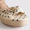 Knotted-detail platform sandals