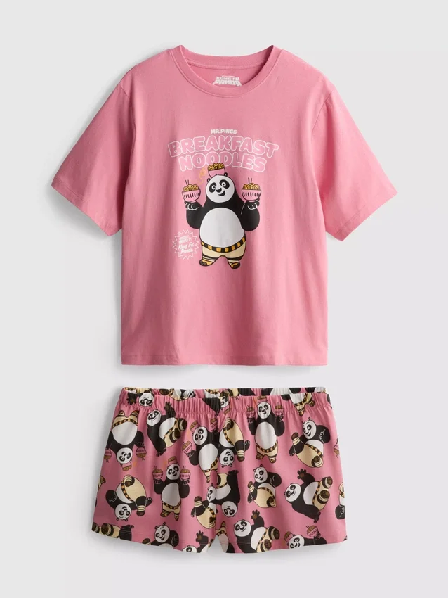 Kung fu panda character shorty pajamas