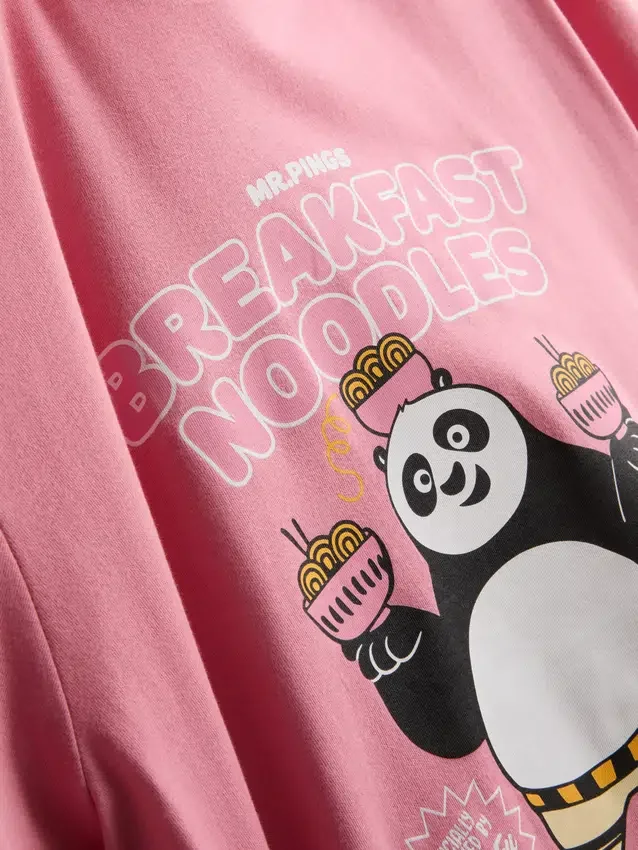Kung fu panda character shorty pajamas