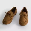Lace-detail boat shoes