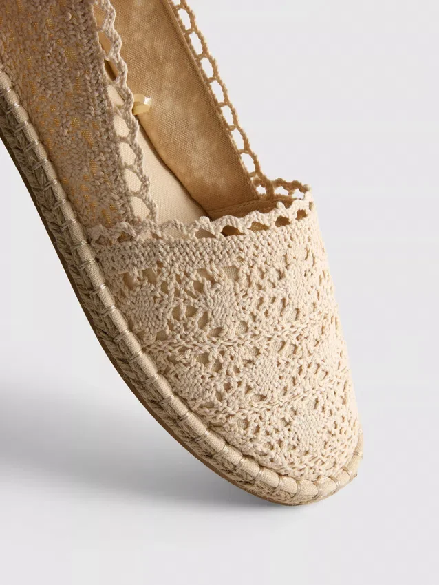 Lace espadrilles