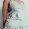 Lace trim cami pajamas