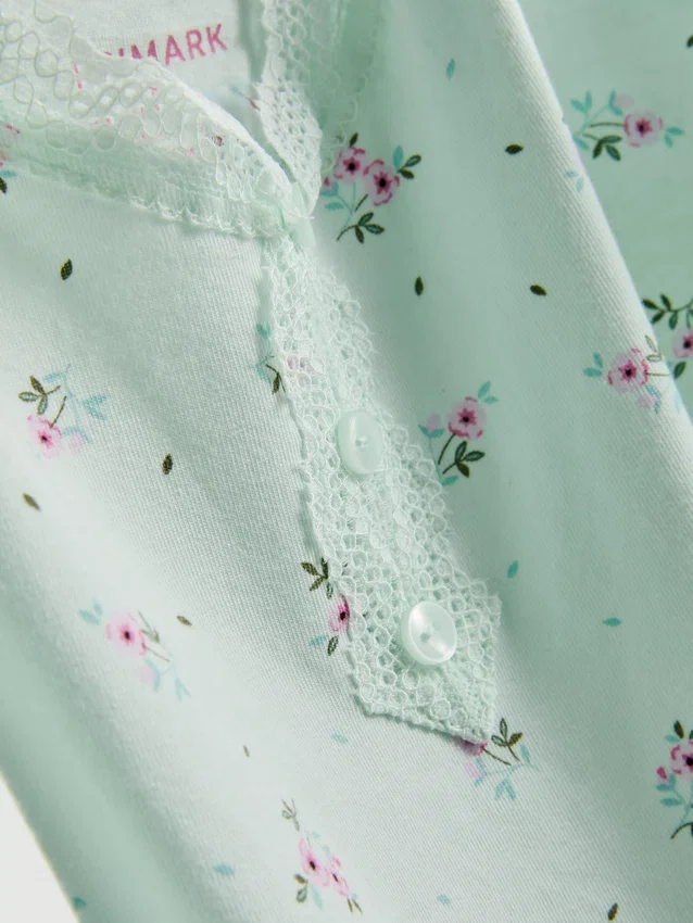 Lace trim cami pajamas