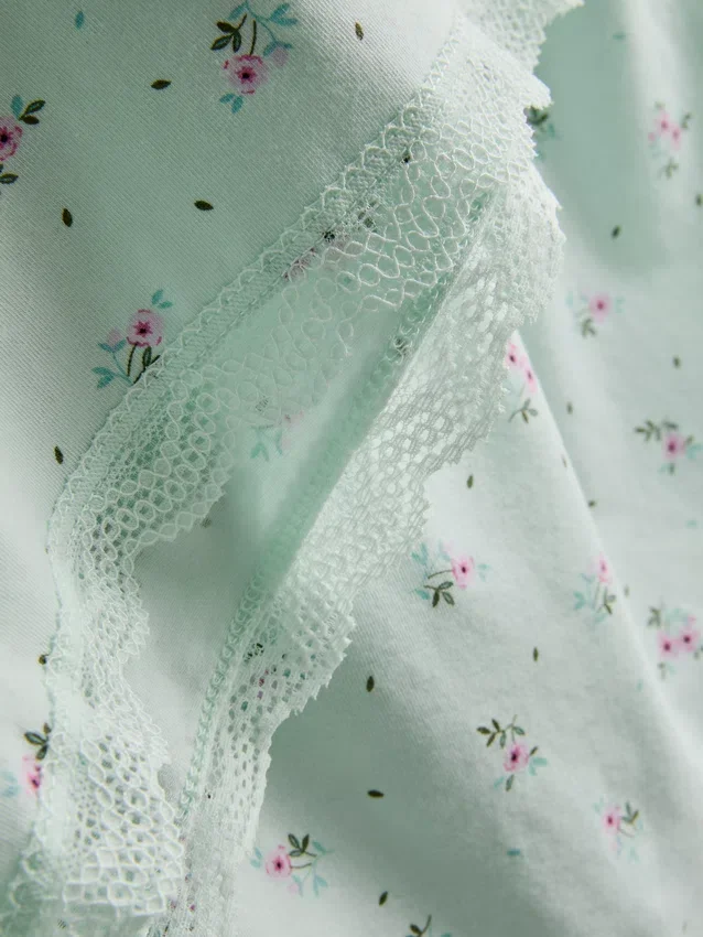 Lace trim cami pajamas