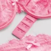 Lace underwired lingerie set
