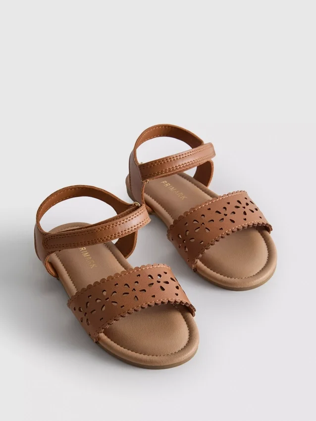 Laser cut sandals