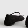 Lasercut mary jane ballet flats