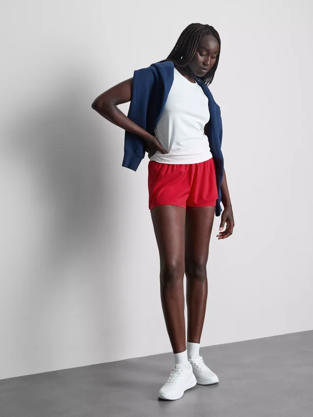 Layered running shorts