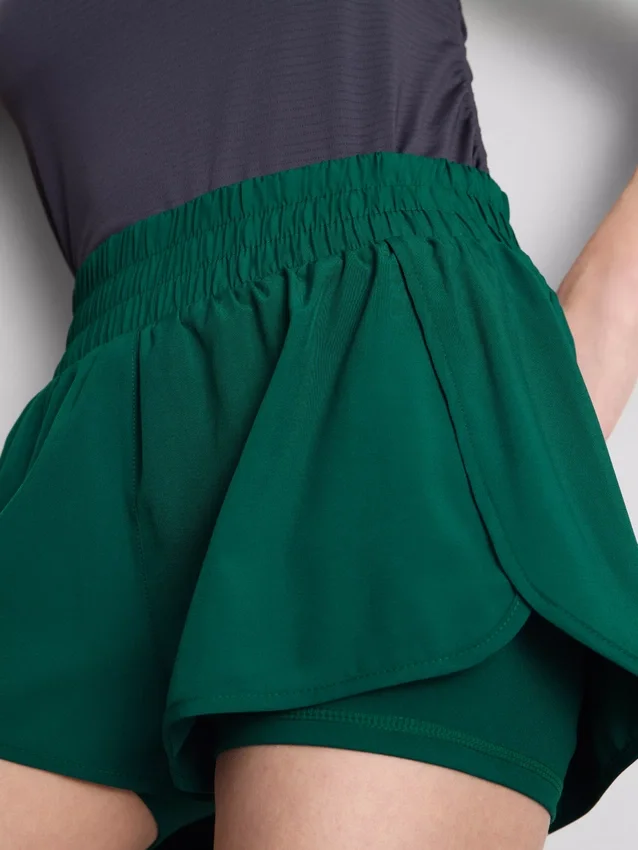Layered running shorts