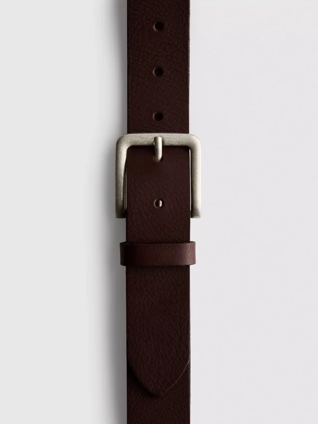 Leather belt