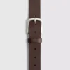 Leather skinny belt