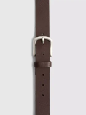 Leather skinny belt