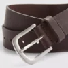 Leather skinny belt
