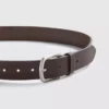 Leather skinny belt