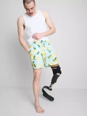 Lemon print swim shorts