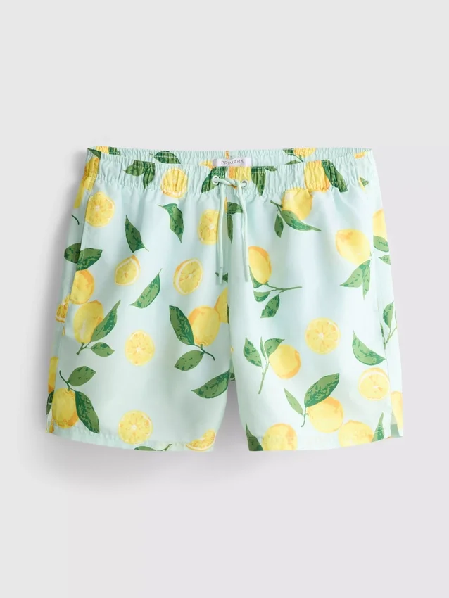 Lemon print swim shorts