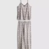 Leopard lace cami pajamas