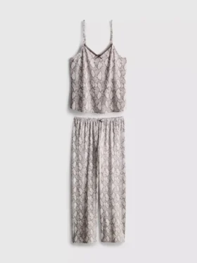 Leopard lace cami pajamas