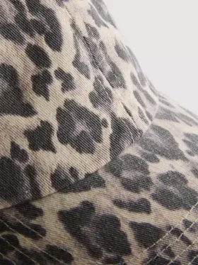 Leopard print baseball cap
