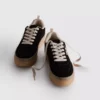 Leopard print chunky gum sole sneakers