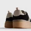 Leopard print chunky gum sole sneakers