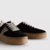 Leopard print chunky gum sole sneakers