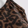 Leopard racerback active crop top