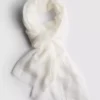 Lightweight frayed-edge scarf