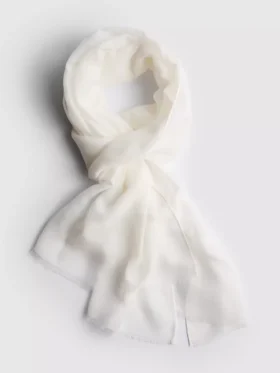 Lightweight frayed-edge scarf