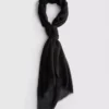 Lightweight frayed-edge scarf