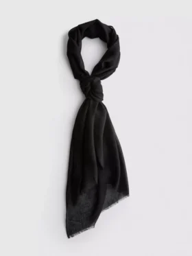 Lightweight frayed-edge scarf