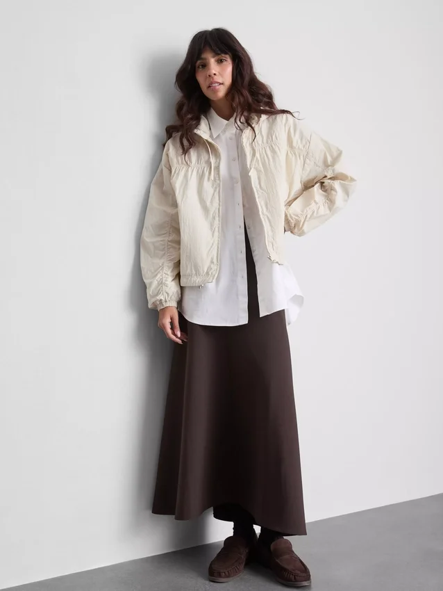 Lightweight ruched jacket